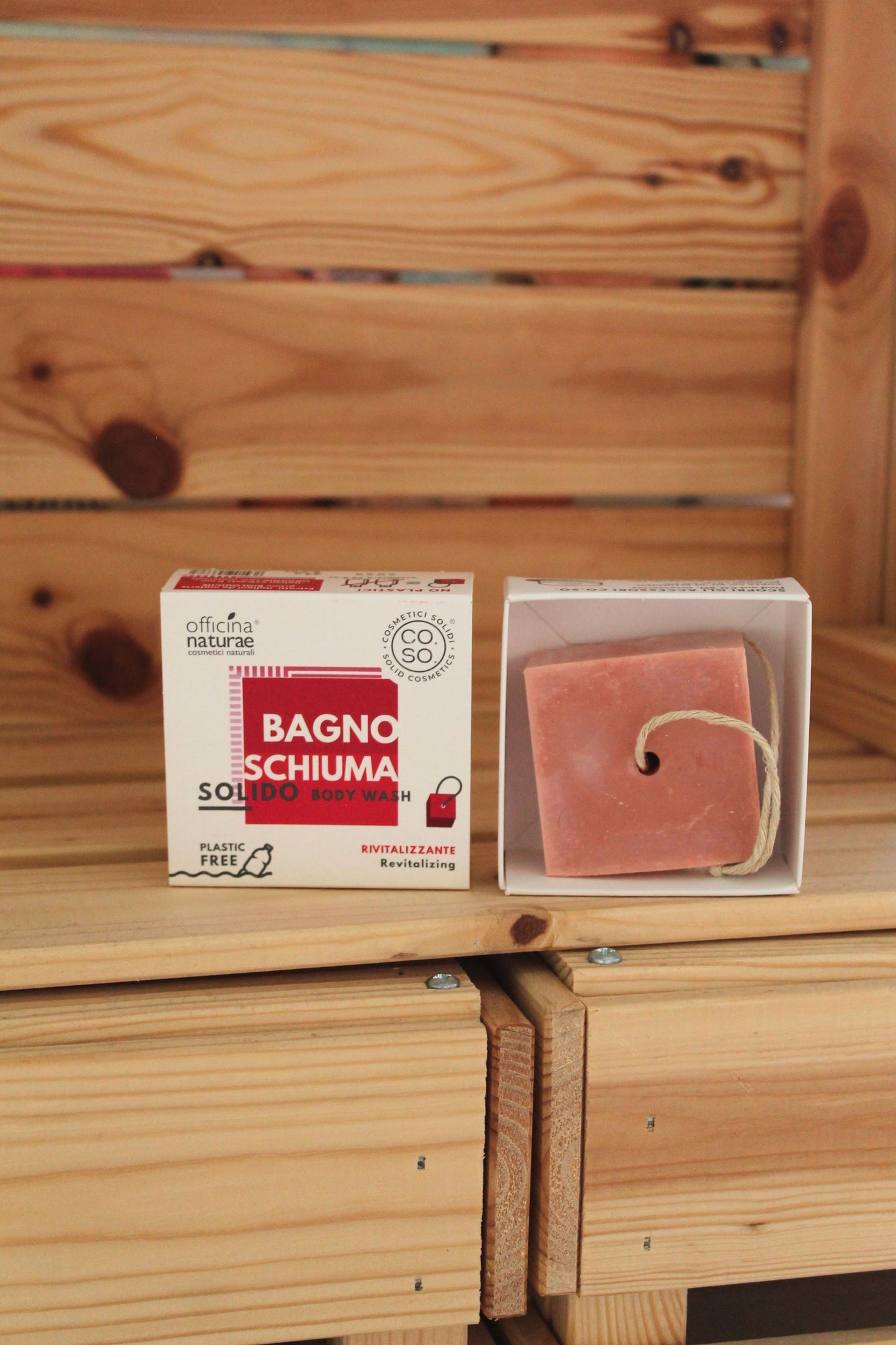 Bagnoschiuma solido rivitalizzante di Officina Naturae (64 gr)