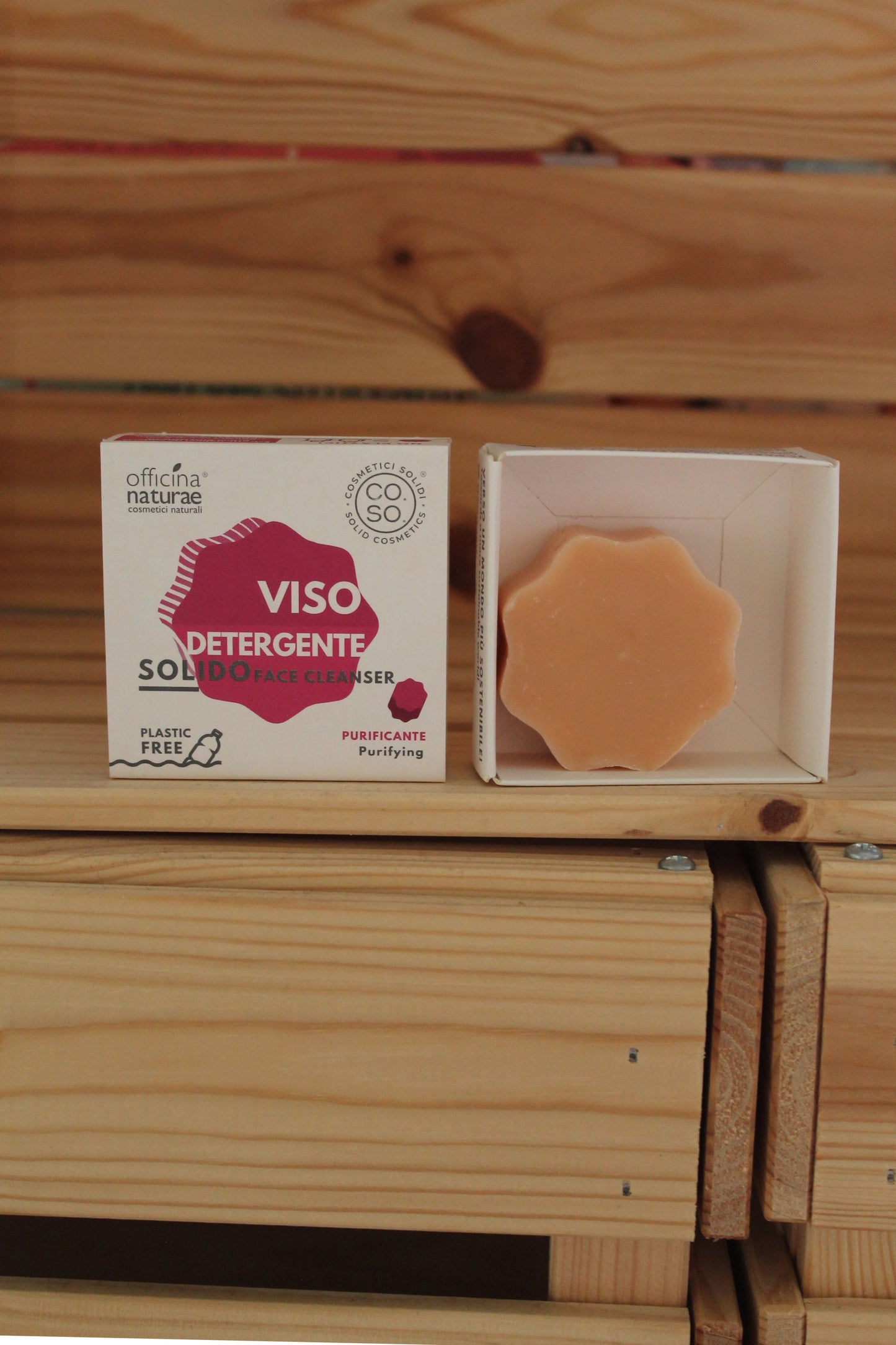 Detergente viso solido purificante di Officina Naturae (50 gr)