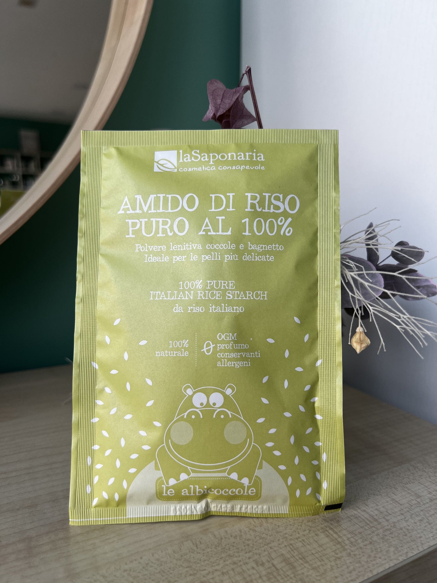 Amido di riso puro al 100% di La Saponaria (30 gr)