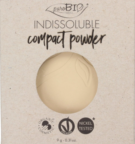 Indissoluble Compact Powder di Puro Bio - Cipria Opacizzante - 6 colorazioni - (9 gr) REFILL