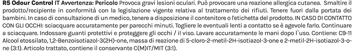 Starter Kit Odour Control - Cattura e Elimina Odori di R5Living (flacone + refill)