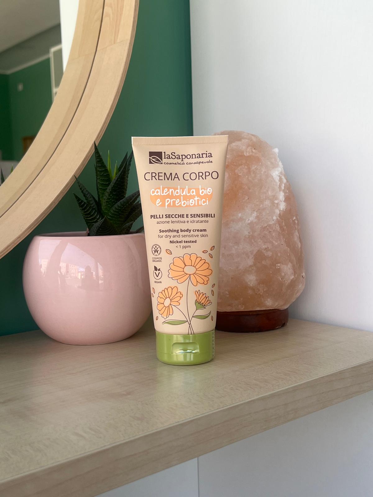 Crema Corpo Pelli secche e sensibili – Calendula Bio e Prebiotici di La Saponaria (200 ml)
