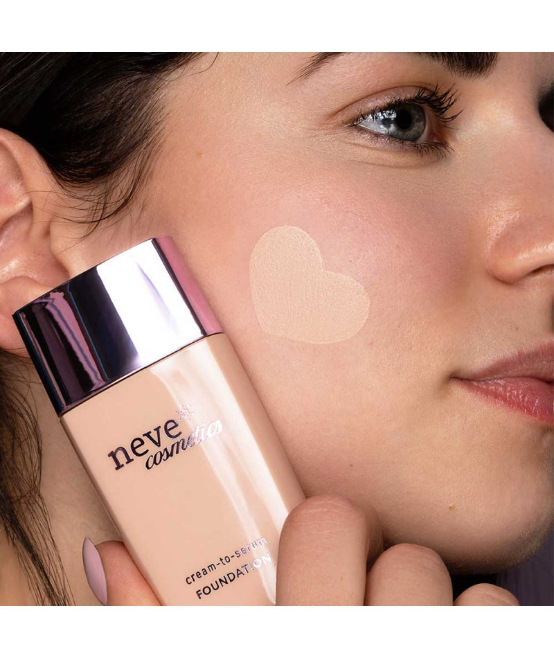 Fondotinta Cream-To-Serum Fair Neutral di Neve cosmetics (35 ml)