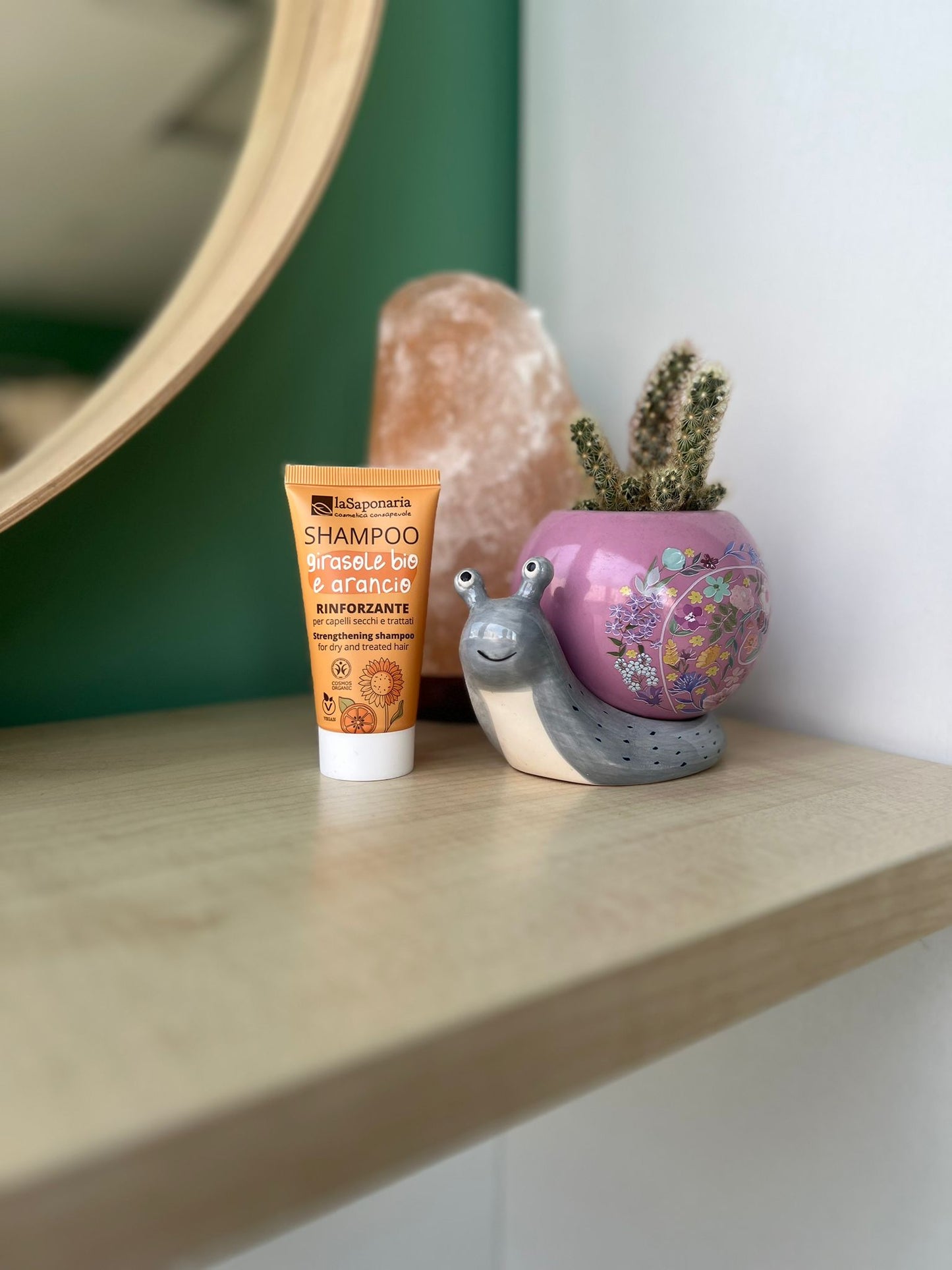 TRAVEL - Shampoo rinforzante - Girasole Bio e Arancio (30ml) di La Saponaria