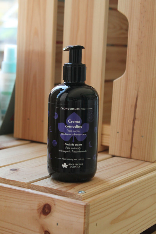 Crema comodino viso-corpo, con lavanda bio toscana di Biofficina Toscana (250 ml)