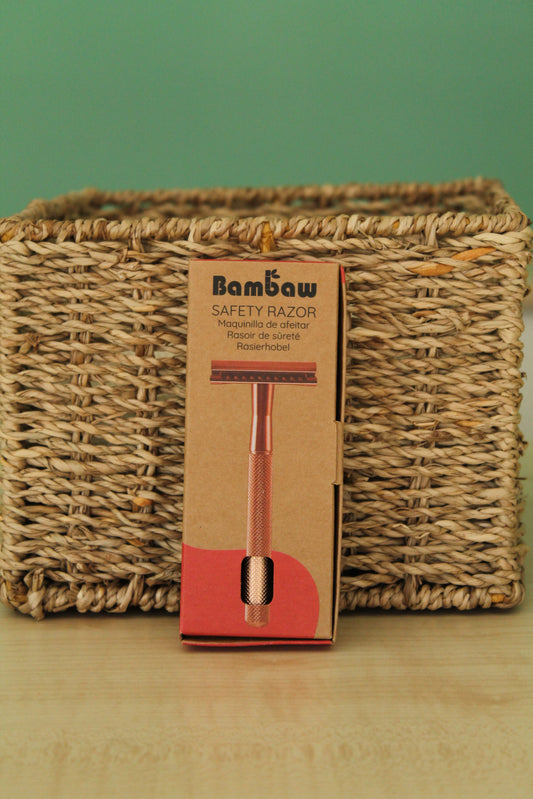 Rasoio in Metallo di Bambaw (colore rosa)