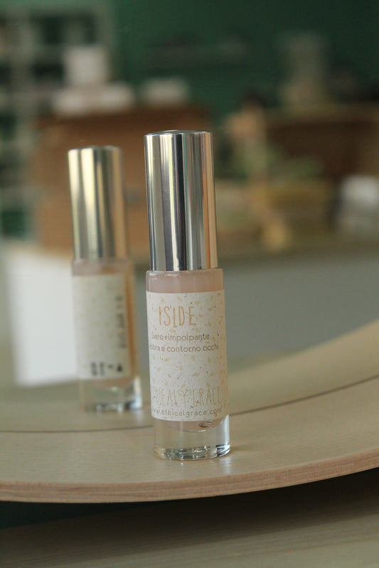 Siero labbra e contorno occhi rimpolpante Iside di Ethical Grace (10 ml)