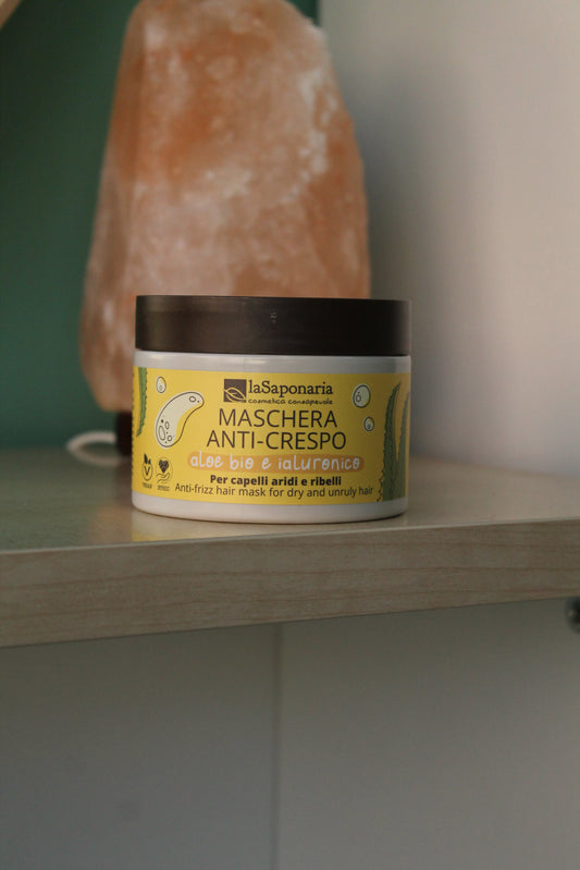 Maschera capelli anti-crespo - Aloe Bio e Ialuronico di La Saponaria (200 ml)