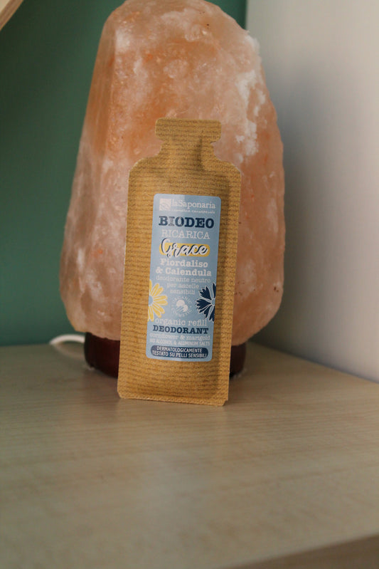 Biodeo ricarica Grace - Fiordaliso & Calendula - deodorante neutro di La Saponaria (40 ml)