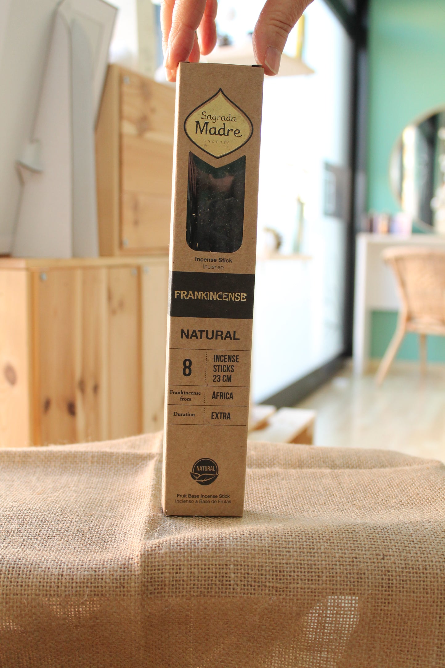 Incenso Naturale realizzati a mano di Sagrada Madre (8 bastoncini da 23 cm)