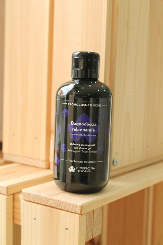 Bagnodoccia relax serale con lavanda bio toscana di Biofficina Toscana (200 ml)