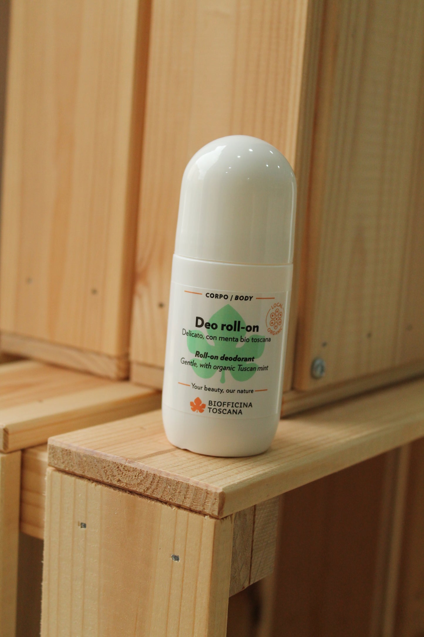 Deo roll-on delicato, con menta bio toscana di Biofficina Toscana (50 ml)