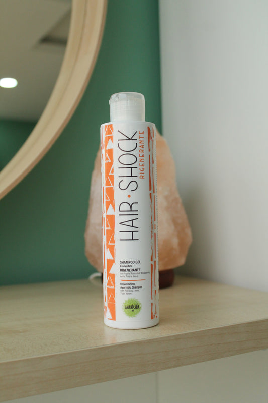 HAIR SHOCK FUOCO – Shampoo ayurvedico Rrigenerante di Anarkhìa Bio (200 ml)