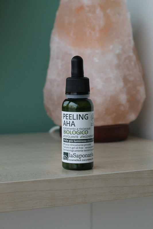 Peeling AHA biologico di La Saponaria (30 ml) - Esfoliante viso