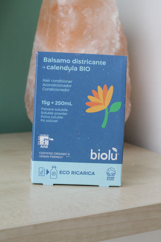 Balsamo capelli naturale in polvere solubile - balsamo alla calendula bio di Biolù (25 gr)