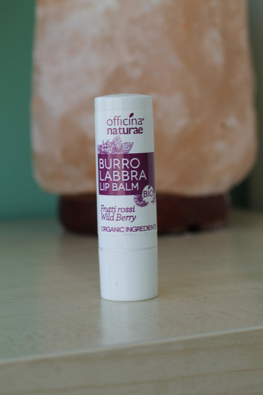 Burro labbra Frutti Rossi Addolcente di Officina Naturae (5 ml)