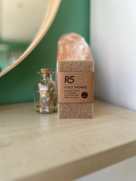 COCO SPONGE - Spugna in cellulosa e cocco | 2 pezzi di R5 Living