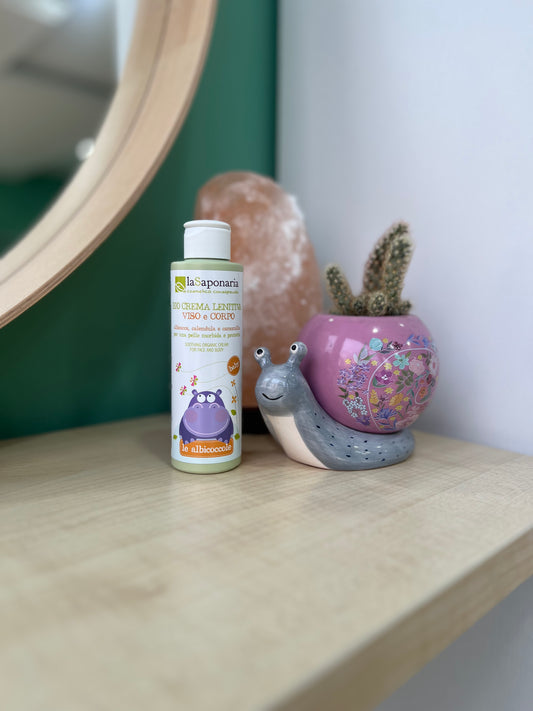 Crema biologica lenitiva viso e corpo di La Saponaria (150 ml)
