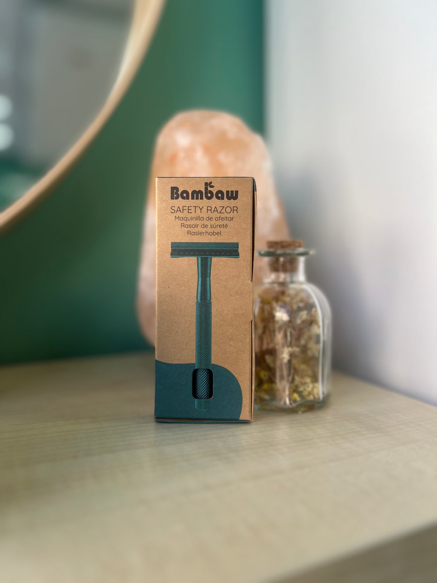 Rasoio in Metallo di Bambaw (color verde acqua)