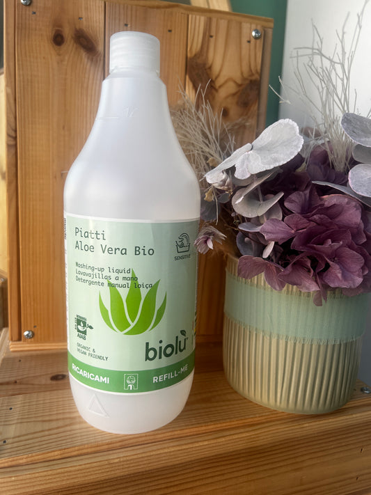 Detersivo Piatti Sensitive Aloe Vera Bio di Biolù (1L)