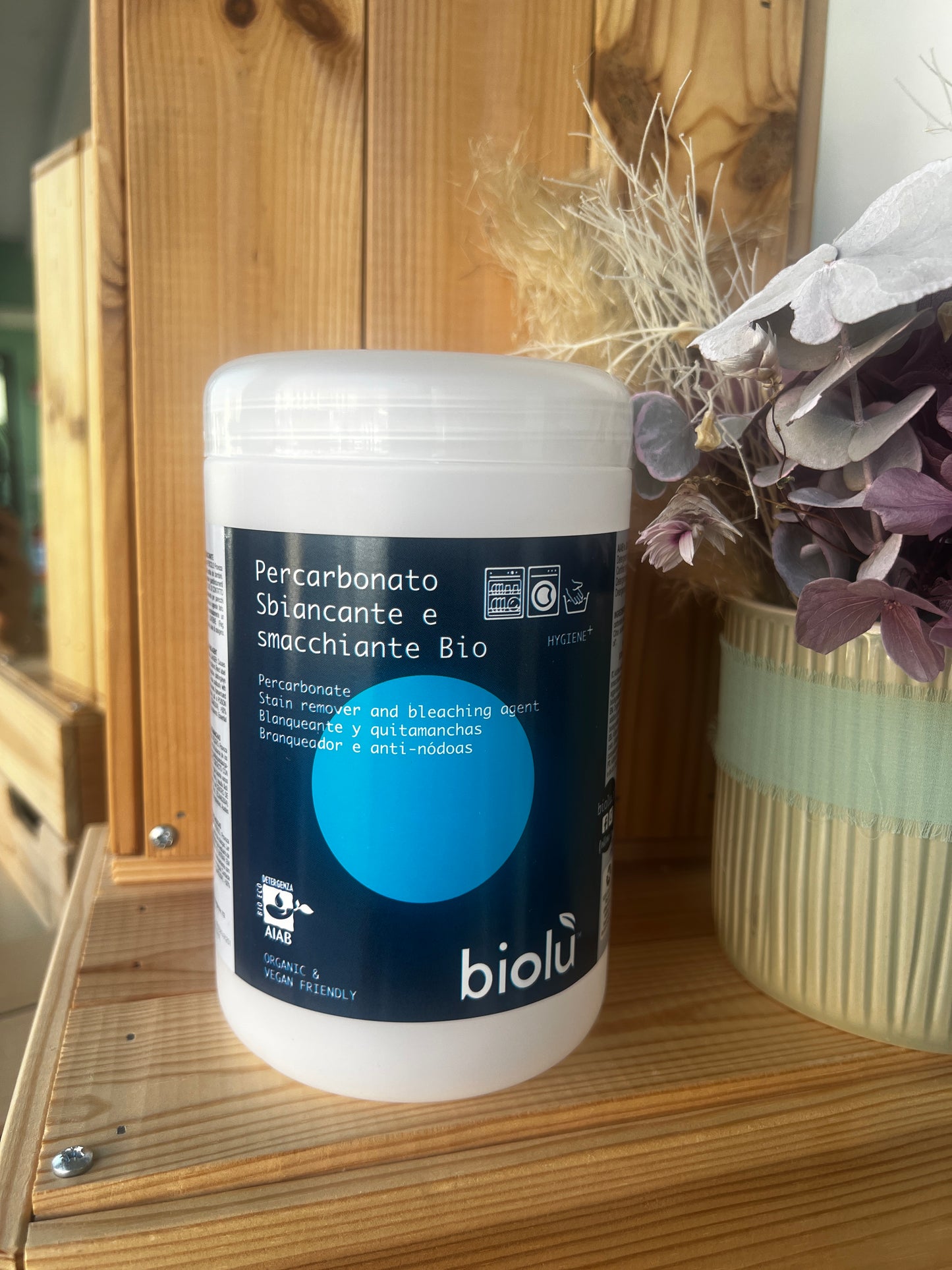 Percarbonato Bio Sbiancante, smacchiante e igienizzante di Biolù (1 kg - 500 gr)