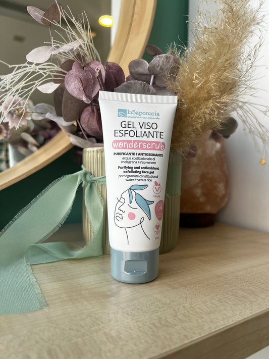 WonderScrub - Gel esfoliante viso delicato di La Saponaria (100 ml)