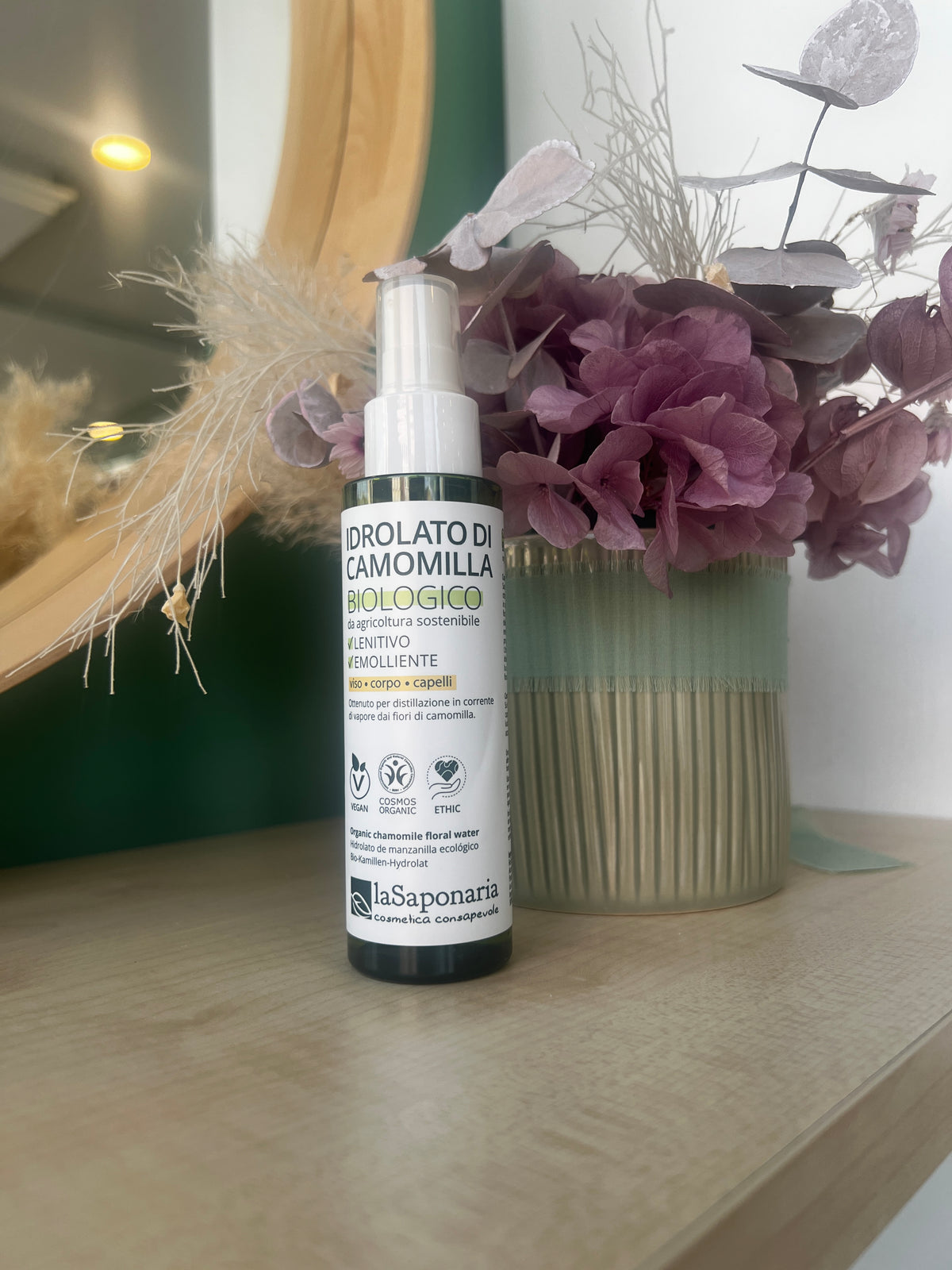 Idrolato di camomilla bio di La Saponaria (100 ml) - Tonico viso