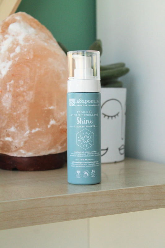 Idro-gel viso illuminante Shine di La Saponaria (50 ml)