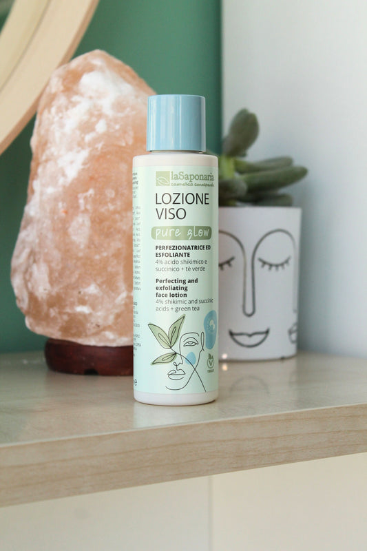 Lozione viso Pure Glow esfoliante di La Saponaria (150 ml) - Tonico viso