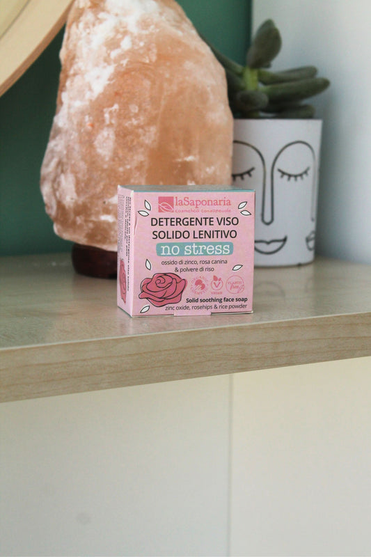 No Stress - Detergente Viso Lenitivo Solido di La Saponaria (70 gr)