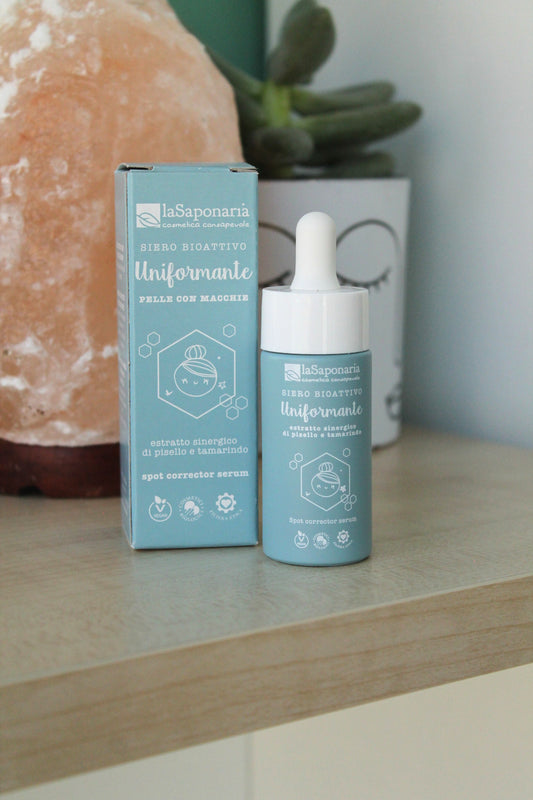 Siero viso bio attivo uniformante di La Saponaria (15 ml)