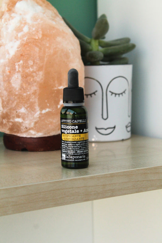 Silicone vegetale + Amla di La Saponaria (30 ml) - Attivo siero capelli