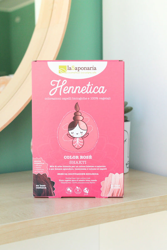 Tinta vegetale rosé - Shakti di La Saponaria (100 g) - henné