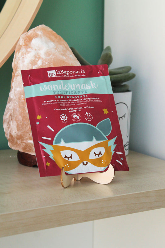 Wondermask - Maschera viso in tessuto purificante di La Saponaria (10 ml)