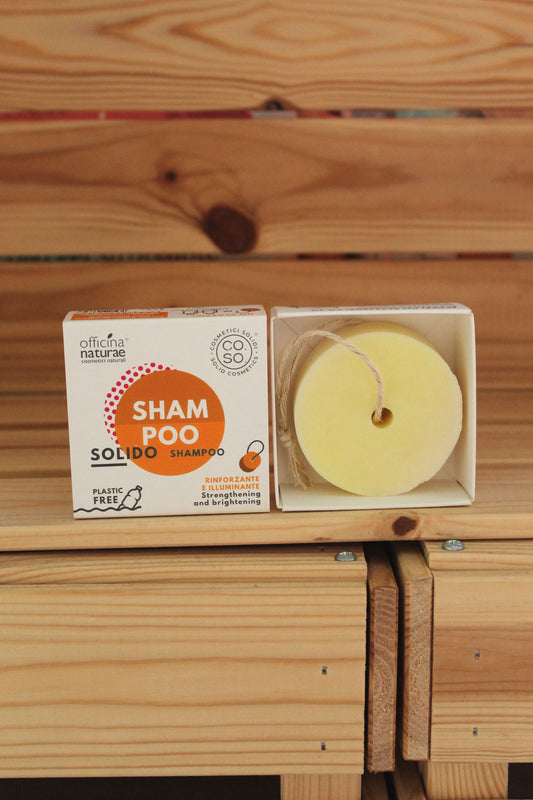 Shampoo solido rinforzante e illuminante di Officina Naturae (64 gr)
