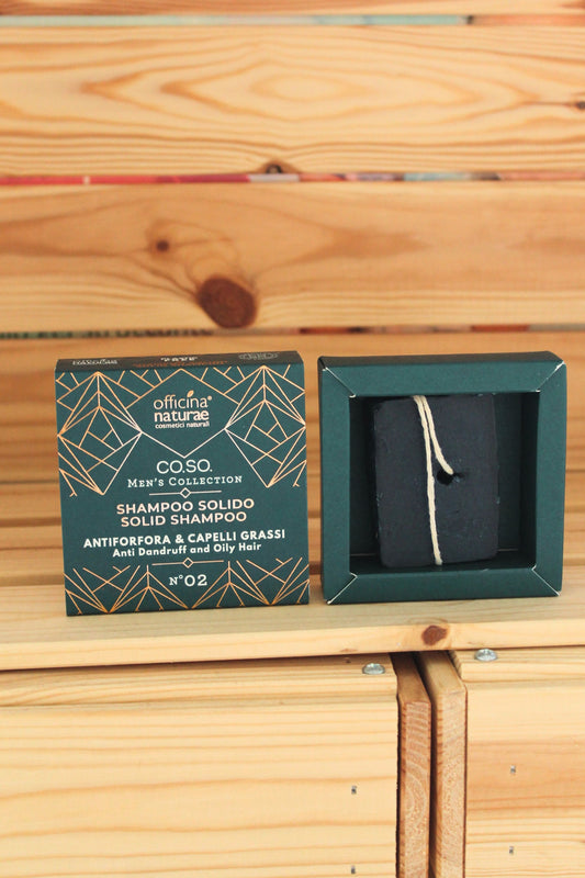 Shampoo solido uomo antiforfora e capelli grassi n. 02 di Officina Naturae (50 gr)