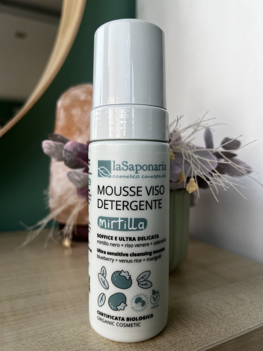 Mousse detergente Mirtilla di La Saponaria (150 ml)