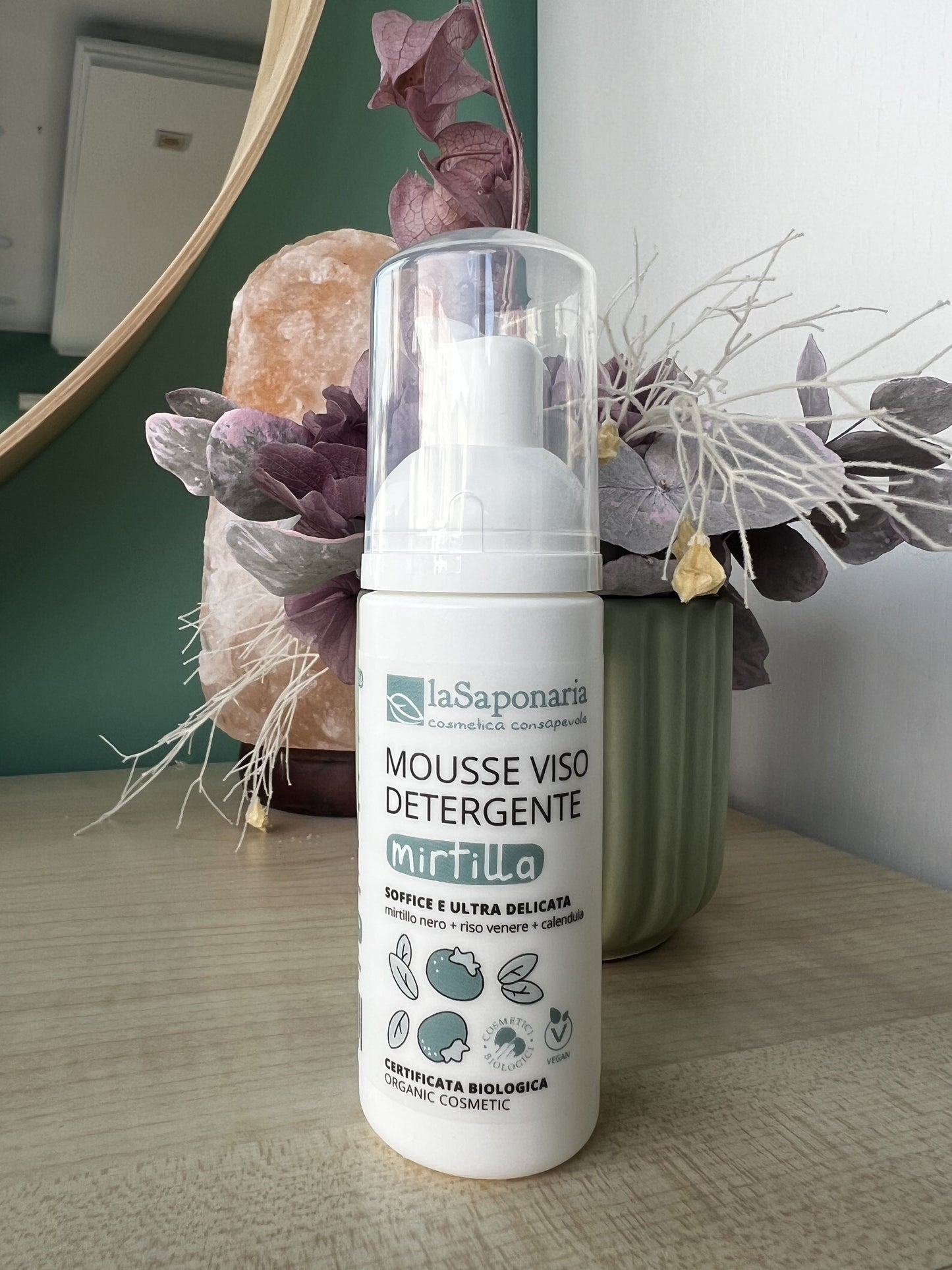 TRAVEL - Mousse detergente viso Mirtilla di La Saponaria (50 ml)