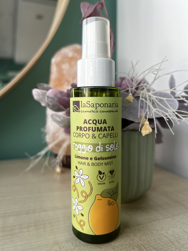 Raggio di sole - Acqua profumata corpo e capelli di La Saponaria (100 ml)