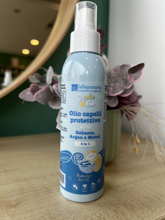 Olio capelli protettivo 3 in 1 - Aloha di La Saponaria (125 ml)
