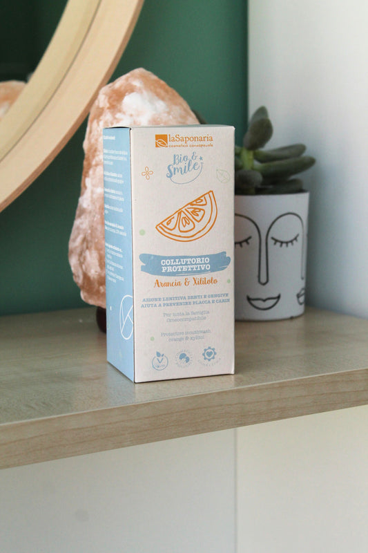 Collutorio Naturale Protettivo Arancia&Xilitolo di La Saponaria (250 ml)