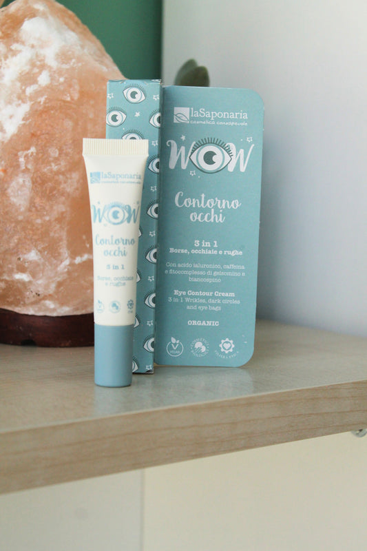 Crema contorno occhi 3 in 1 di La Saponaria (15 ml)