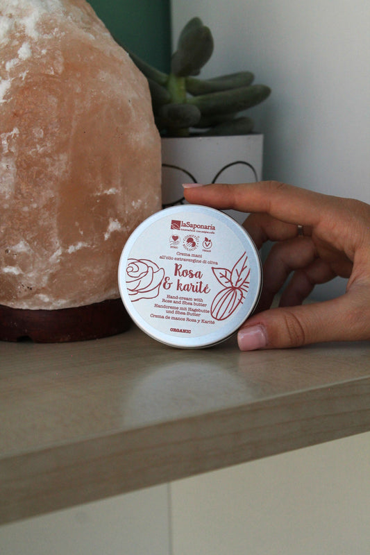 Crema mani rosa e karité di La Saponaria (60 ml)