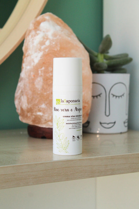 Crema viso idratante - Aloe Vera e Argan di La Saponaria (50 ml)