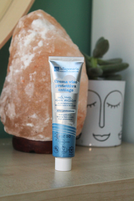 Crema viso protettiva antiage SPF 30 di La Saponaria (40 ml)