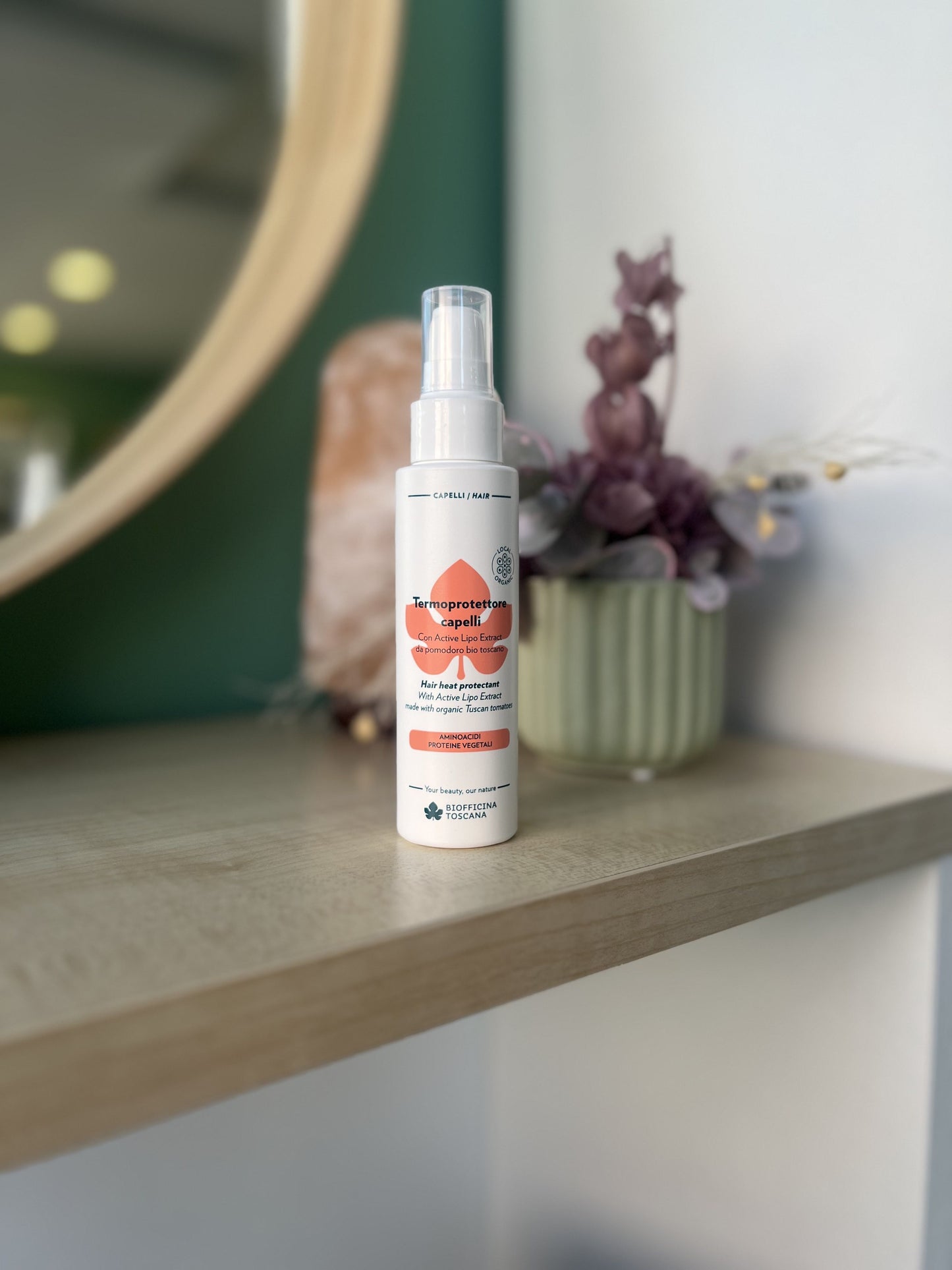 Termoprotettore Capelli con Active Lipo Extract da pomodoro bio toscano di Biofficina Toscana (100 ml)