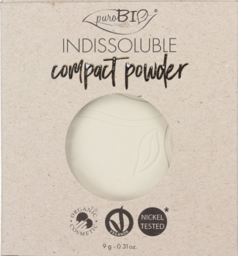 Indissoluble Compact Powder di Puro Bio - Cipria Opacizzante - 6 colorazioni - (9 gr) REFILL