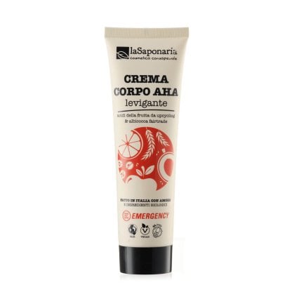 Emergency - Crema corpo AHA levigante di La Saponaria (150 ml) - Natale 2025