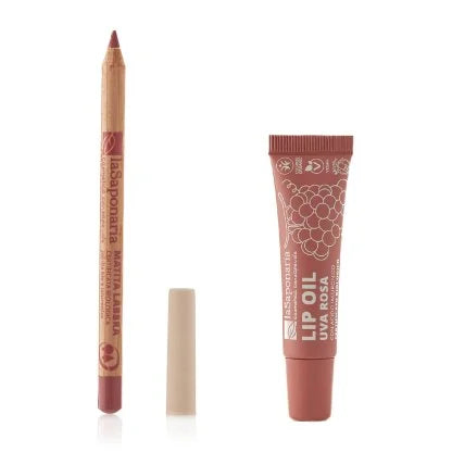 Kit combo labbra Uva Rosa di La Saponaria