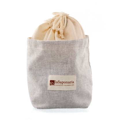 Secchiello 2 in 1 in cotone La Saponaria - Natale 2025